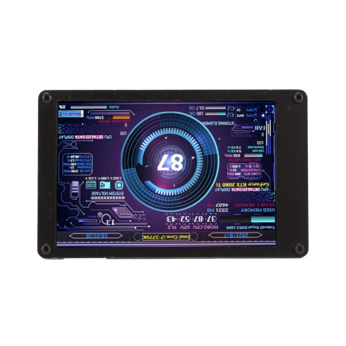 3.5 Inch Customizable Screen Layout Computer Temp Monitor, PC Sensor Panel Display, Adjustable Brightness, Energy Saving, Environmental Protection, 2