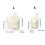Wall Mounted Storage Basket Hanging Container for-White L 4