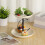 Elegant Double Layer Serving Dish Iron Display Plate for Fruits 7