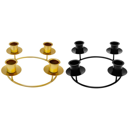 Candelabra Candlestick Holders Decorative Candle Stands-gold 1