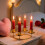 Decorative Candle Stands Iron Taper Candle Holders-Black 7