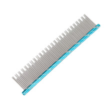 Edelstahl-Katzenhaareentfernungskamm 16cm Blau Langlebig & Wiederverwendbar