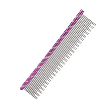Robuster Edelstahl-Katzenhaarbürste 16x3,3 cm Lila