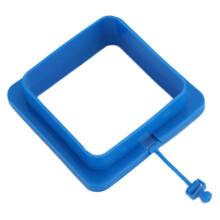 Square Plastic Fish Feeding Ring, 10cm Floating Feeder with Suction