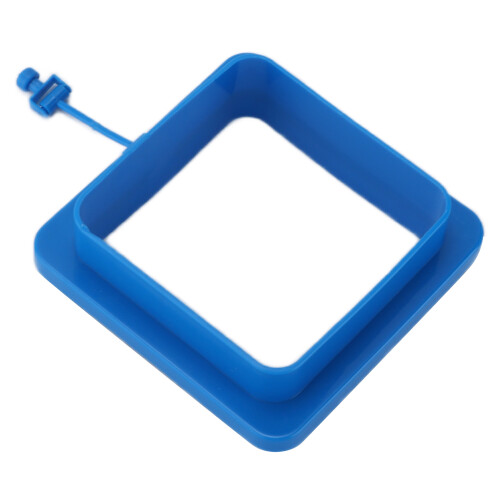 Square Plastic Fish Feeding Ring, 10cm Floating Feeder with Suction 1