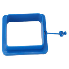 Square Fish Feeding Ring - Floating Plastic Fish Food Feeder, 10cm Dia