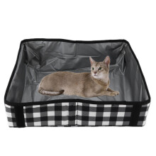Leichter, wasserdichter, zusammenklappbarer Katzenstreu-Box 41x30x12,5 cm