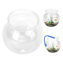 Mini Transparent Plastic Fish Tank 1.5 Gallon Impact-Resistant Desktop Bowl