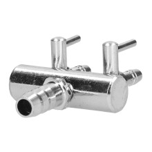 Edelstahl-Fischtank Sauerstoff- & CO2-Verteilerventil, 8mm & 6mm Schlauch