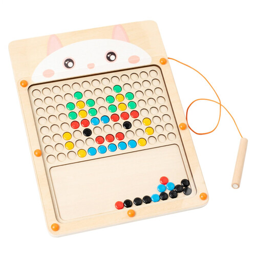 Large Magnetic Doodle Board, Wooden Magnetic Drawing Board for Kids, Medium Size
