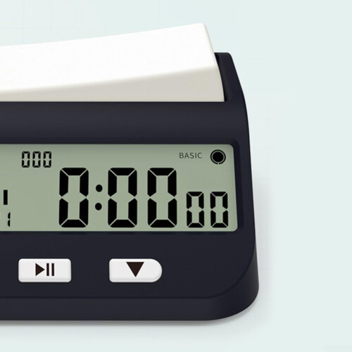 Digital Chess Timer, Chess Clock with Large Rocker Stopwatch for Chess, Improved Digital Clock, Large Clear Display 2