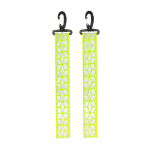 Reflector Pendant For Cycling Reflective Nylon Keychain, Visibility Safety Pendant, Green
