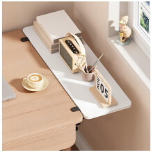 Folding WallMounted Desk Extension Panel, Retractable Keyboard Tray (White, 40 x 20 cm)