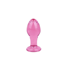 (Type B, Small) Beautiful Pink Glass Anal Butt Plugs Pretty Sex Toys