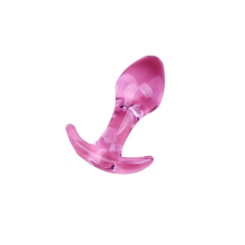 (Type A, Medium) Beautiful Pink Glass Anal Butt Plugs Pretty Sex Toys