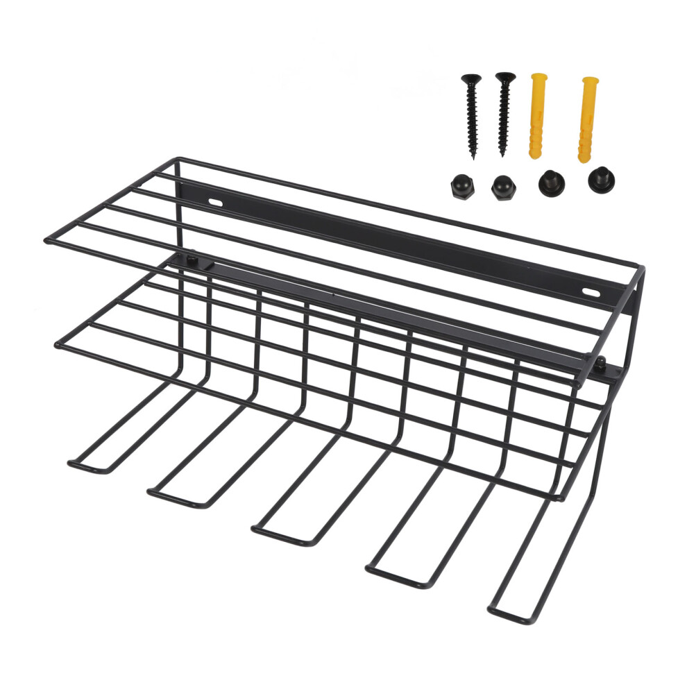 Storage Rack Wall Mount Power Tool Organizer Built In Multipurpose Charging Station Efficient Space Utilization Heavy Duty Metal Garage Tool Shelf 9159805565069