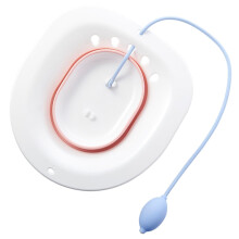 Portable Seat Bath for Pregnant Women, Foldable Bath Basin to Relieve Perineal Discomfort with Rinse Function for Cleaning
