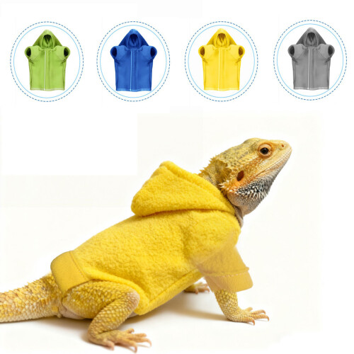 Pull à capuche pour reptiles, lézards, serpents,-Jaune 2