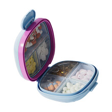 Reisvriendelijke pillencontainer 7-daagse-Blauw