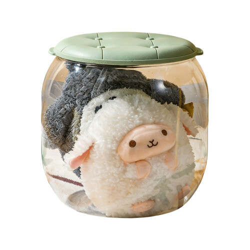 Bac de rangement transparent pour jouets et tabouret pour-6