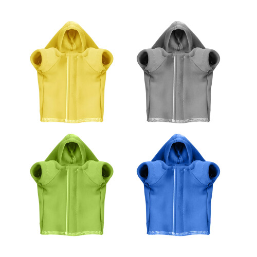 Pull à capuche pour reptiles, lézards, serpents,-Jaune 1
