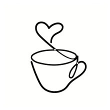 Metall-Kaffeeschild, Wanddekoration für Zuhause,-Herz oben