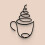 Metall-Kaffee-Dekorationen, Schild,-dreiteiliges Set 5