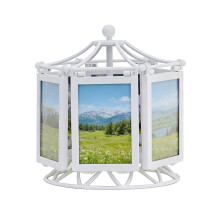 Rotatings Ferris Wheel Picture Frame Carousels Photo-White
