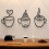 Metall-Kaffee-Dekorationen, Schild,-dreiteiliges Set 2