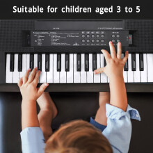 Klaviertastatur für Kinder, 37 Tasten, tragbare