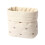 Kompakte, mit Schleife bestickte Make-up-Tasche aus-beige1 1