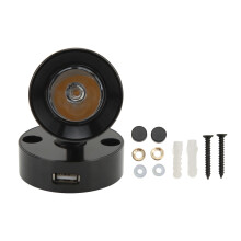 Lampa Cois Leapa LED le Muirearú USB, Lasc Tadhaill, Lampa Léitheoireachta le Spotsolas agus Treo Inchoigeartaithe, Bád Campála 4RV, le Solas 180