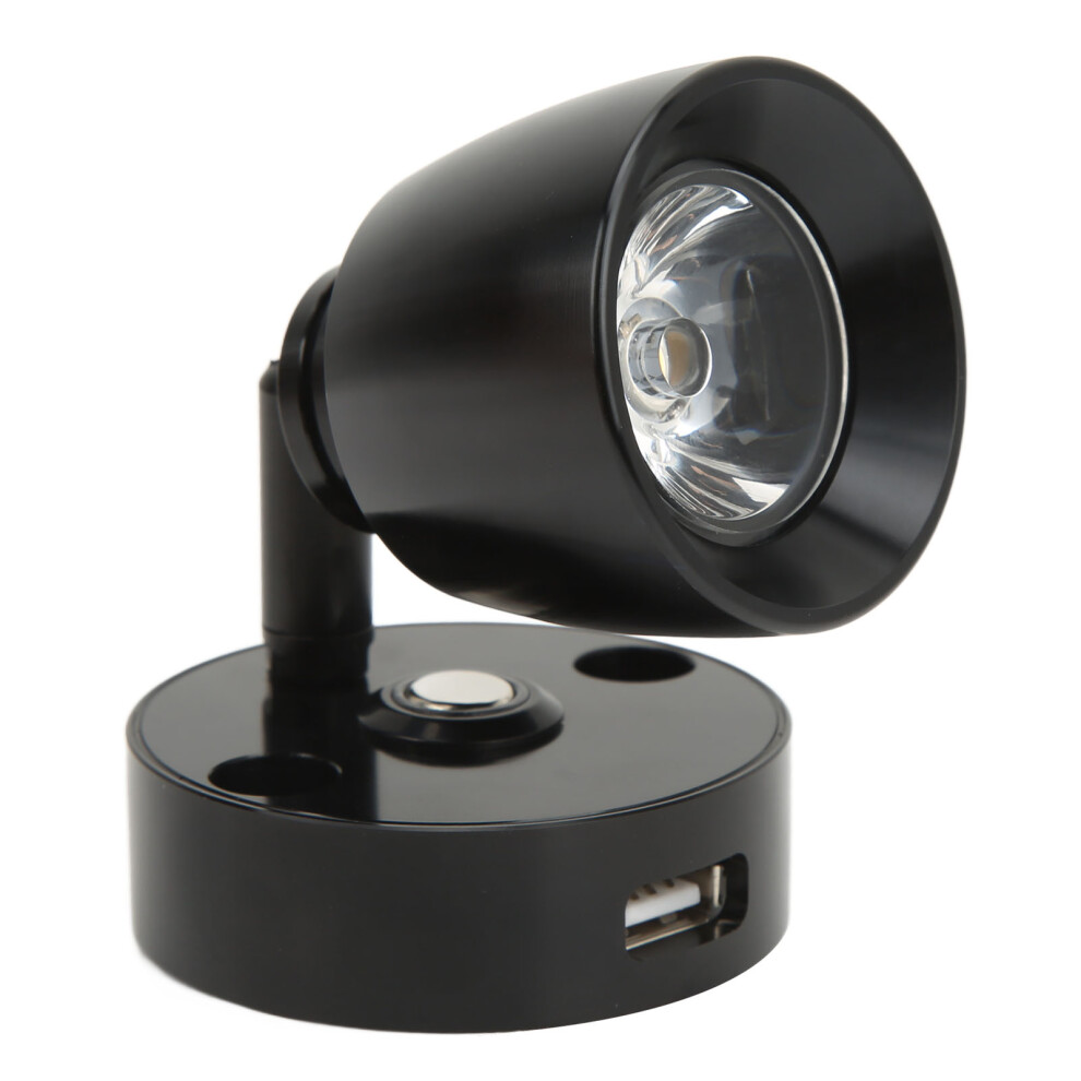 Car Interior Led Reading W/ Flexible Arm Usb Port Light/Black 4251375486913