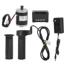 Børste-DC-motor med kontroller, 24V100W varmebestandig aluminiumshus permanentmagnet elektrisk motor, hel kobberspole lav støy lang levetid