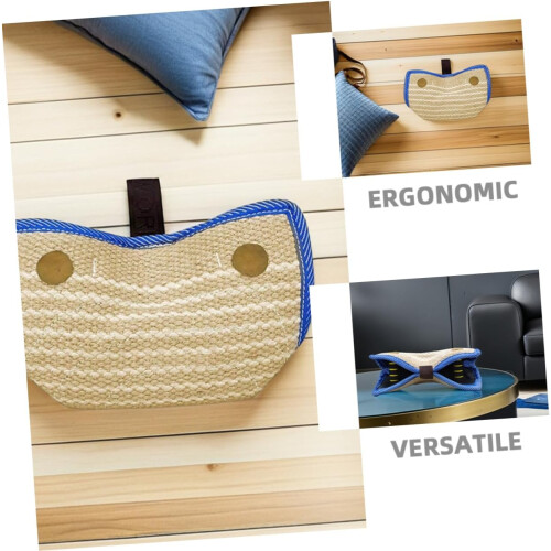 Professional Dog Bite Pillow With Ergonomic Handle TearResistant Jute Sleeve For Medium Dogs Interactive Training Tool 1