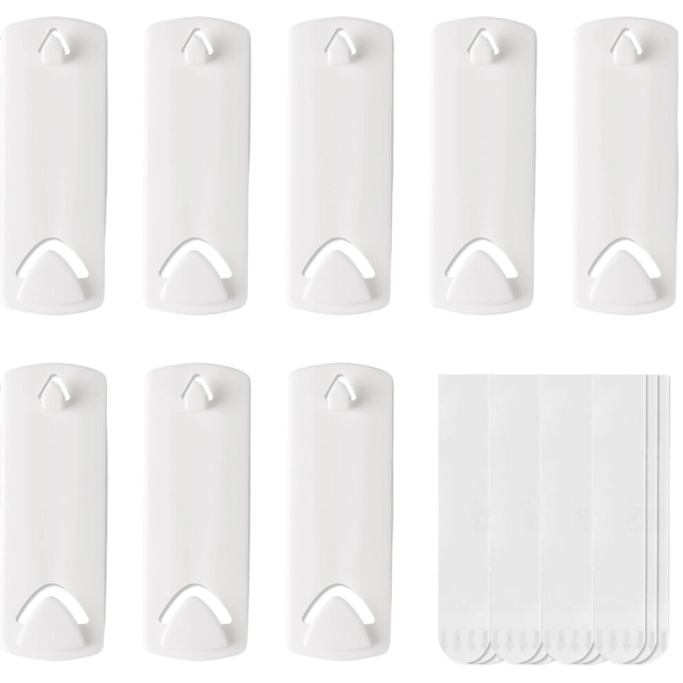 8 Pcs Sawtooth Picture Hangers, 8 Removable Adhesive Strips, Damage Free Picture Hanging Hooks, No Nails Picture Hooks, For Indoor Use Bathroom Living 9130438424978