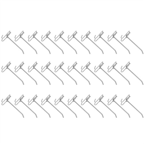 Durable Pegboard Hooks for Supermarket Storage, Heavy Duty Iron Wall Bracket Display Hook with Rust Resistant Surface, Ideal for Garage Kitchen Office 1