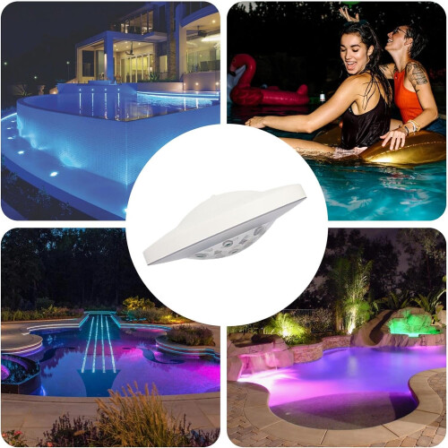 Floating Pool Lamp Waterproof Floating Pool Lights With Color Changing 7 Dynamic Effects For Pool Parties And Weddings 2