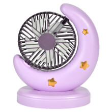 Csendes mini ventilátor asztalra és ágy mellé, hordozható asztali ventilátor állítható sebességgel, USB újratölthető ventilátor 1000mAh
