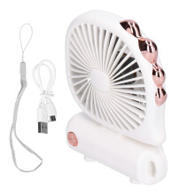 Portable Fan, Adjustable Tilt Mini Fan with Multi-Speed Quiet Operation, Compact for Travel, Battery Operated Desk Fan with Durable ABS Construction,