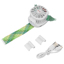 Akku-Ventilator mit Schnellladefunktion (Typ C), tragbarer Mini-Ventilator im Engelsflügel-Design, USB-wiederaufladbarer Handventilator, modischer