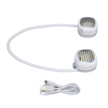 Versatile Cooling Companion, Portable Neck Fan With 360 Rotatable Silicone Tube For Unmatched Flexibility And Stepless Speed Regulation, Ideal For