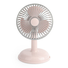 Adjustable Oscillating Fan, Vintage Retro Design Portable Desk Fan with Lightweight Plastic for Office Home Use