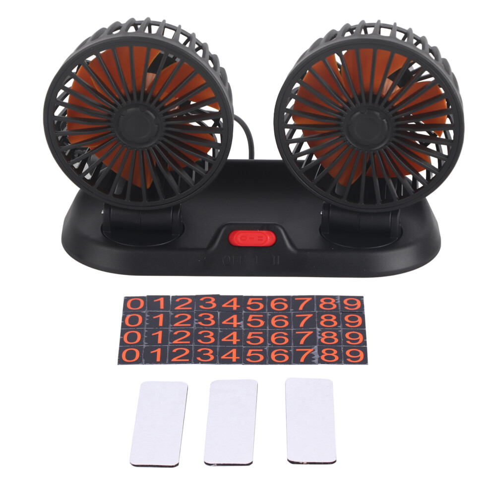 Adjustable Dual Head Car Cooler, Powerful Brushless Motor Upgrade Ensuring Quiet Operation For A Comfortable Driving Experience 9169997727978