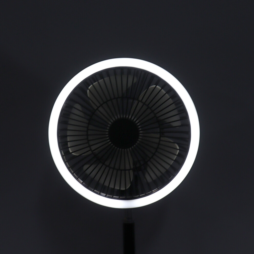 Quiet Desk Or Floor Fan With Oscillating Design For Even Cooling, Rechargeable Battery-Powered Fan Offers Flexible Use In Home, Office, Or Outdoor Set 9468298002679