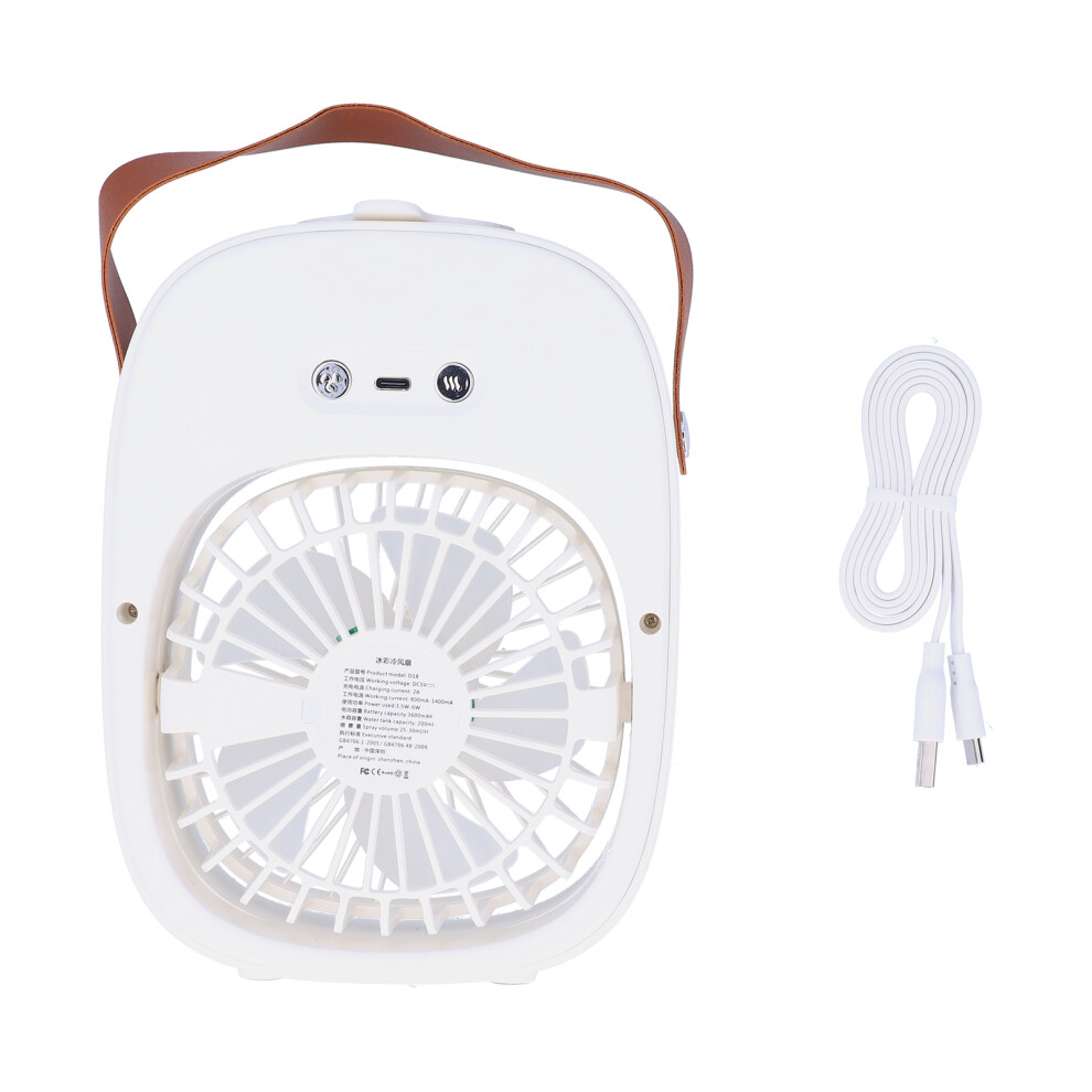 Usb Powered Travel Fan, Portable Air Conditioner With Rechargeable Personal Air Cooler, Quiet Mini Fan, Designed For Low Noise Operation And Automatic 9453559527671