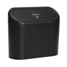 Easy To Install Car Trash Can Spring Lid Multi Purpose Durable ABS Material Water Resistant Compact Waste Container With Odor Prevention For