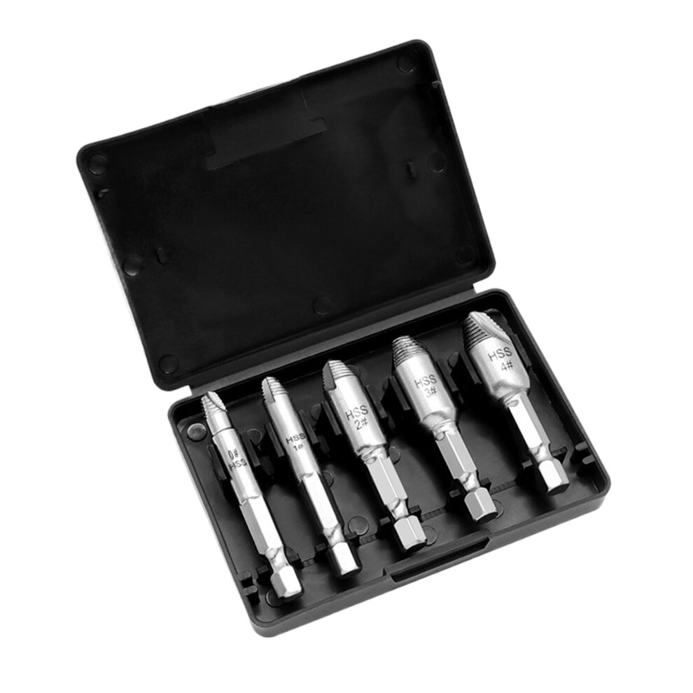 Damaged Screw Extractor Set 5Piece For Extracting Damaged Bolts And Stripped Screws, Furniture Repairs 9189345923746