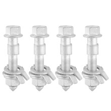 Universal Wheel Alignment Cam Bolts Accurate Camber Adjustment Set Of Four High Strength Steel With Nut And Washer Easy Installation No Cutting