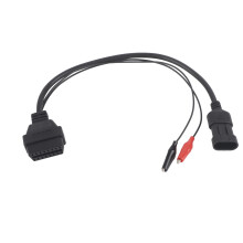 OBD2 adapterkábel autódiagnosztikához, 3 tűs - 16 tűs OBD2 adapter, kiváló minőségű anyagokból készült a megbízható